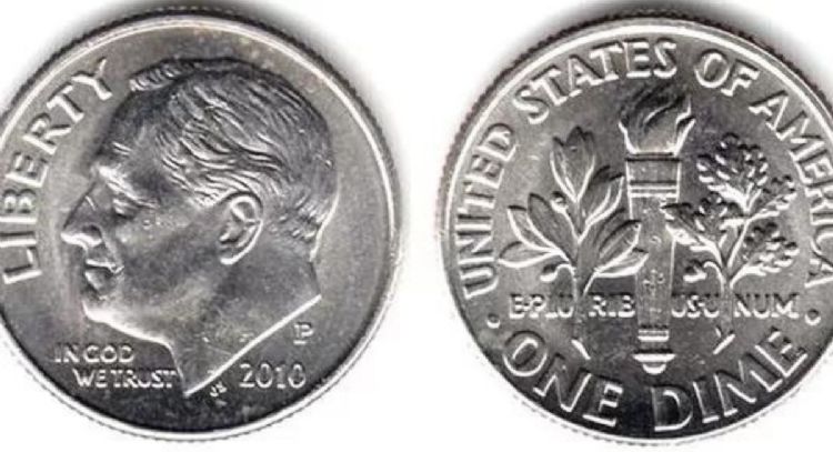 Entregan hasta 800 mil euros al afortunado propietario de esta moneda de 10 centavos de dólar