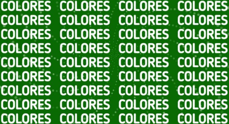 Solo alguien con vista de halcón puede encontrar la palabra 'Dolores' en menos de 5 segundos