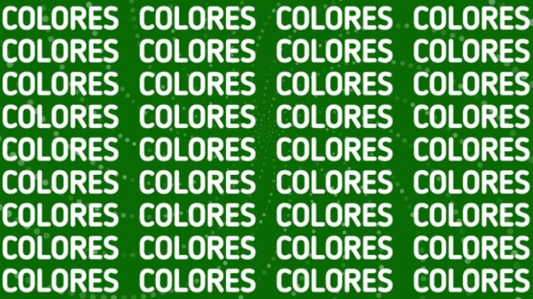 Solo alguien con vista de halcón puede encontrar la palabra 'Dolores' en menos de 5 segundos