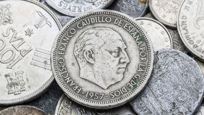 Entregan hasta 3,500 euros al afortunado propietario de esta moneda de 50 pesetas del año 1957