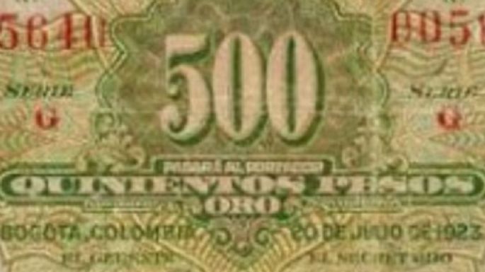 Entregan hasta 300 millones de pesos al afortunado propietario de este billete de 500 pesos colombianos