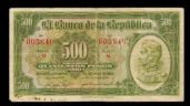 Foto ilustrativa de la nota titulada Ofrecen hasta 500 millones de pesos por este antiguo billete colombiano de 500 pesos