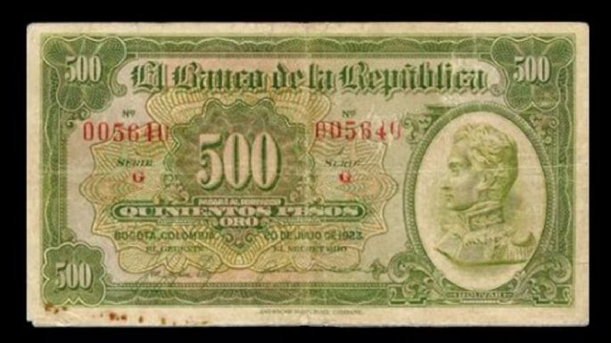 Ofrecen hasta 500 millones de pesos por este antiguo billete colombiano de 500 pesos