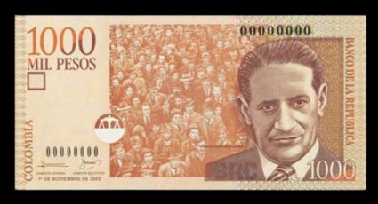 Entregan hasta 150,000 pesos por este antiguo billete colombiano de 1,000 pesos