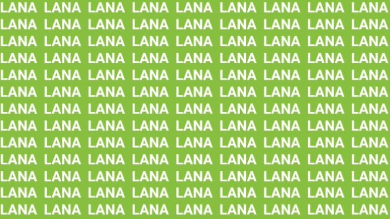 Solo una mente diferente al resto puede encontrar la palabra 'LUNA' en menos de 6 segundos