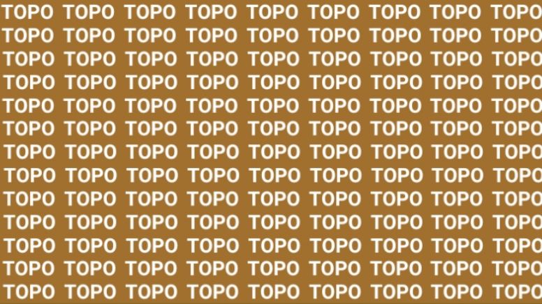 Solo una persona audaz puede encontrar la palabra 'Toro' en menos de 10 segundos
