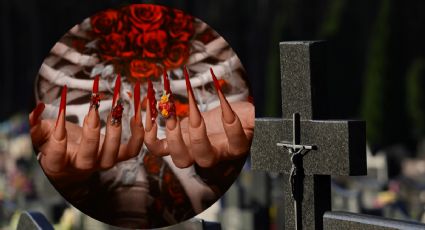 5 diseños de manicura inspirados en San La Muerte para Halloween