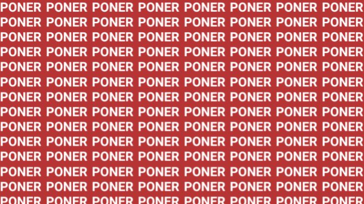 Solo una vista entrenada puede encontrar la palabra 'Poder' en menos de 10 segundos