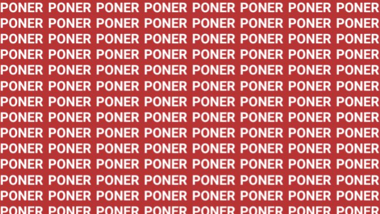 Solo una vista entrenada puede encontrar la palabra 'Poder' en menos de 10 segundos