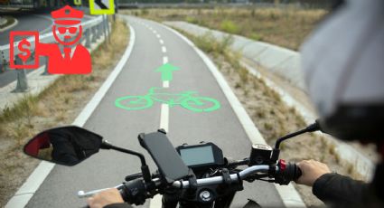 Toma aire antes de conocer de cuánto es la multa para motociclista por conducir en andenes en Colombia