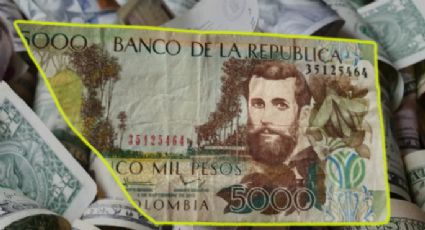 Entregan hasta 150 mil pesos por este antiguo y codiciado billete colombiano de 5000 pesos