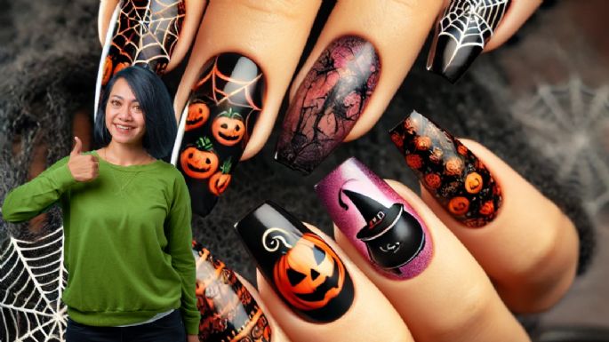 5 diseños de uñas rápidos y fáciles para lucir en Halloween que te tomarán muy poco tiempo