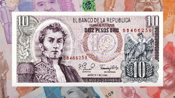 Entregan hasta 9 millones por este antiguo billete colombiano de 10 pesos oro