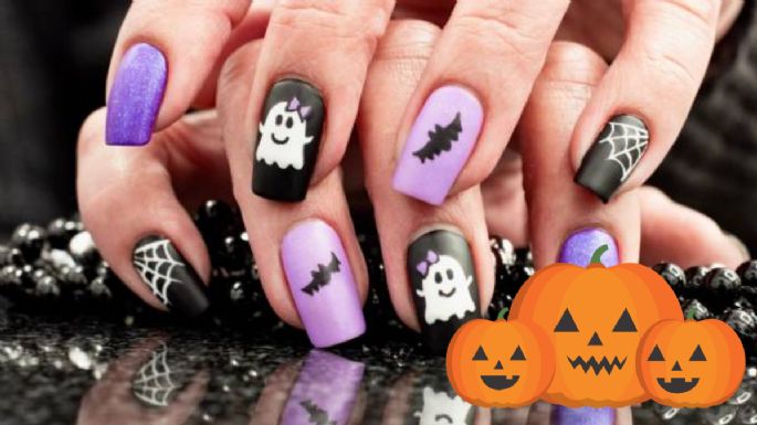 Los mejores diseños de uñas sencillos para Halloween