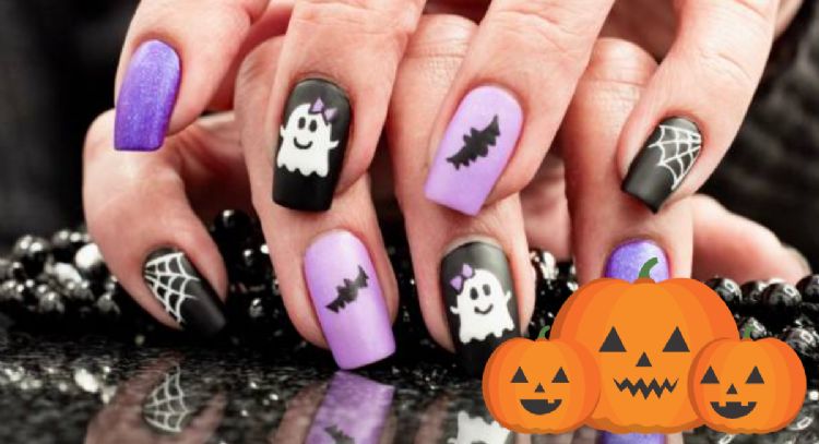 Los mejores diseños de uñas sencillos para Halloween