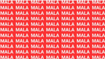 Sólo una vista aguda puede encontrar la palabra 'Mula' en menos de 10 segundos