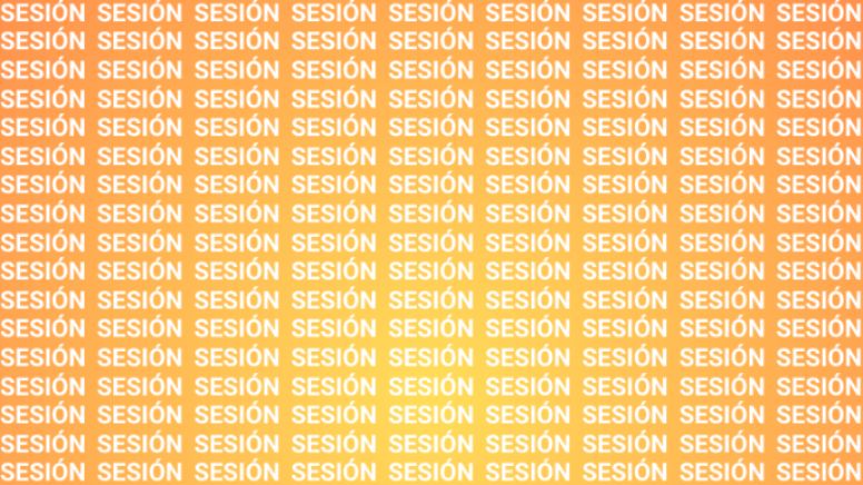 Sólo la mente de alguien muy listo puede encontrar la palabra 'Cesión' en menos de 10 segundos