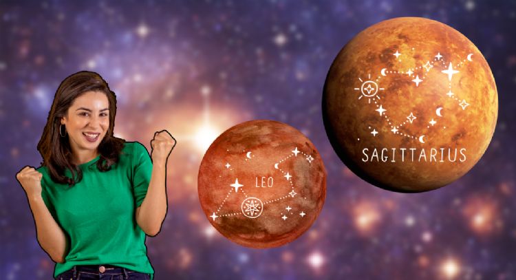 Trígono de Venus en Sagitario con Marte en Leo: los 3 signos que se entregarán a la pasión gracias a los astros