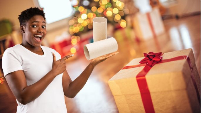 Los tubos no los tires más: cómo crear adornos navideños con el cartón del papel higiénico