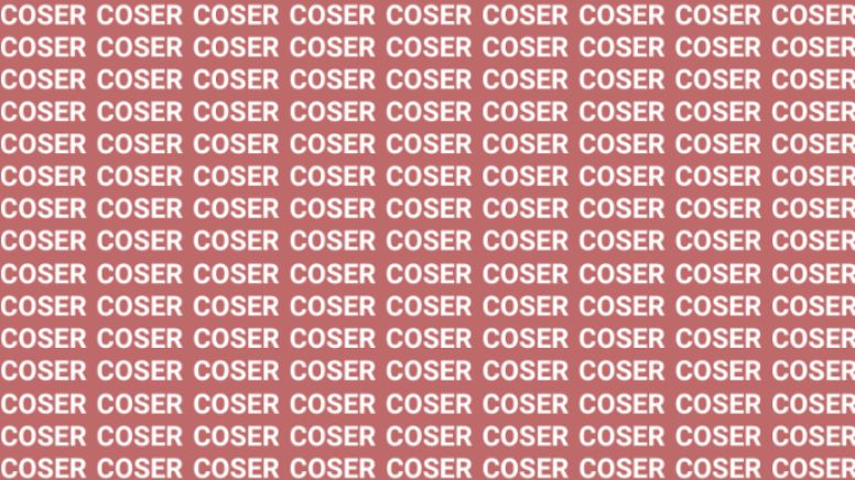 Solo la mente de un maestro puede encontrar la palabra 'Cocer' en menos de 10 segundos