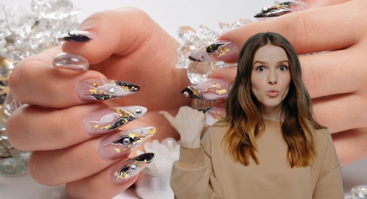 4 diseños de manicura con piedras que están arrasando y no querrás perdértelo