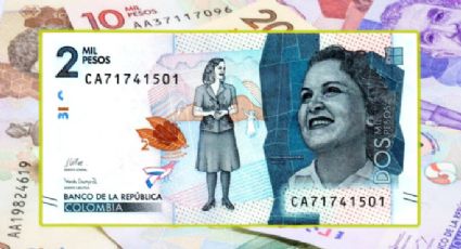 Entregan más de 200 mil pesos por este curioso billete "radar" de 2 mil pesos colombianos