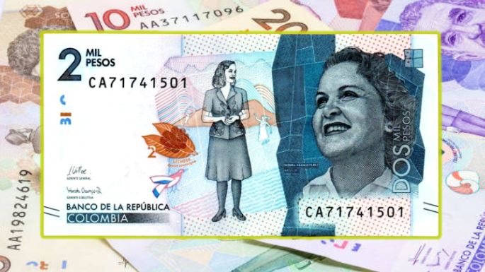 Entregan más de 200 mil pesos por este curioso billete "radar" de 2 mil pesos colombianos