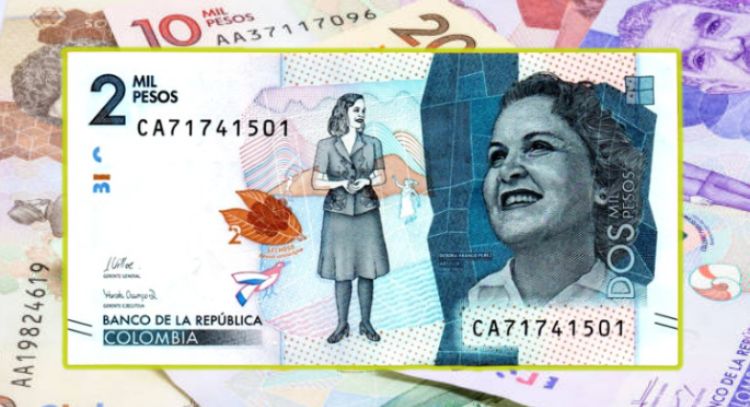 Entregan más de 200 mil pesos por este curioso billete "radar" de 2 mil pesos colombianos