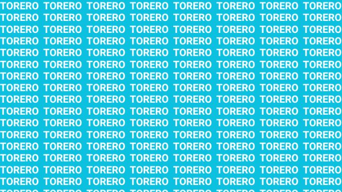 Solo una vista entrenada puede encontrar la palabra 'Torneo' en menos de 10 segundos