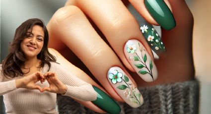 4 diseños de manicura en verde que sorprenden y enamoran