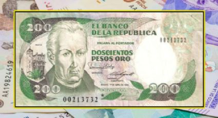 Entregan hasta 150 mil pesos por este antiguo y codiciado billete colombiano de 200 pesos