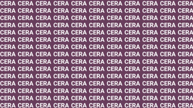 Solo una vista privilegiada puede encontrar la palabra "CURA" en menos de 10 segundos