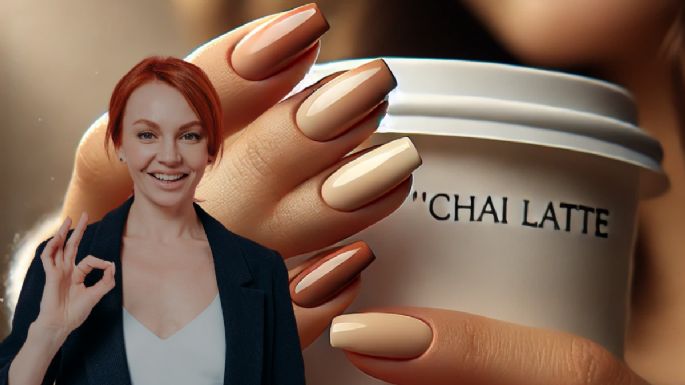 4 diseños de uñas con efecto chai latte que revolucionaron el art nail