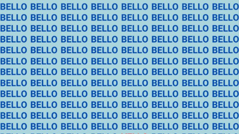 Solo una vista privilegiada puede encontrar la palabra 'Vello' en menos de 10 segundos