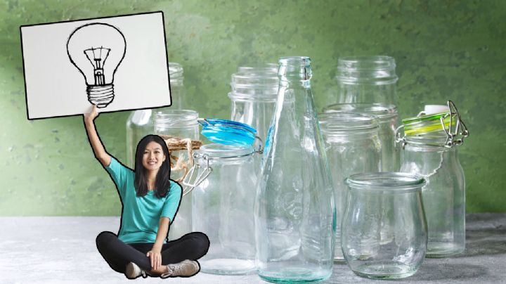 Recicla botellas de vidrio vacías para que tus plantas crezcan fuertes y estallen de flores