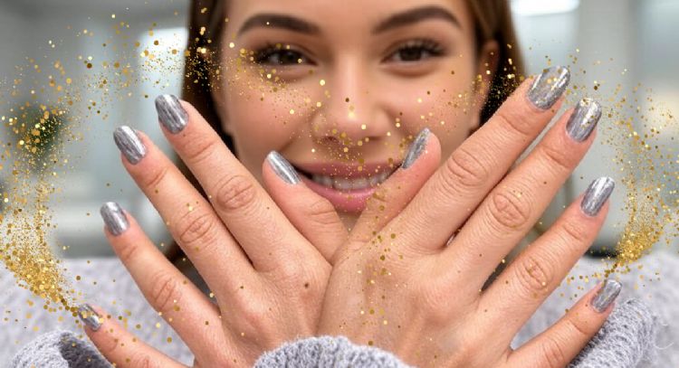 El regreso de los metales pesados en los diseños de manicura que son tendencia en las pasarelas del mundo