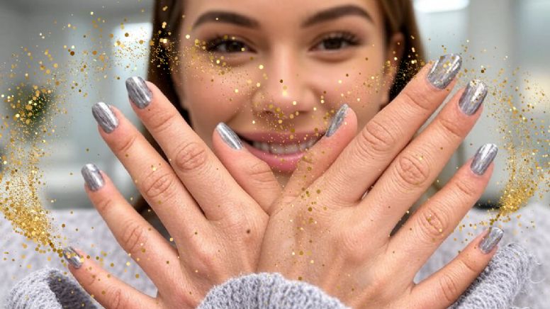 El regreso de los metales pesados en los diseños de manicura que son tendencia en las pasarelas del mundo