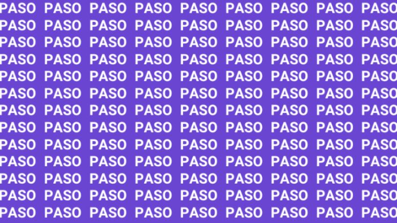 Sólo la mente de un maestro puede encontrar la palabra 'Peso' en menos de 10 segundos