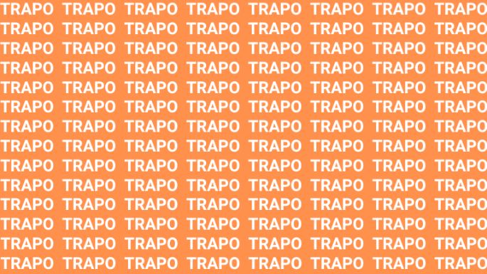 Solo una persona audaz puede encontrar la palabra 'Trago' en menos de 10 segundos