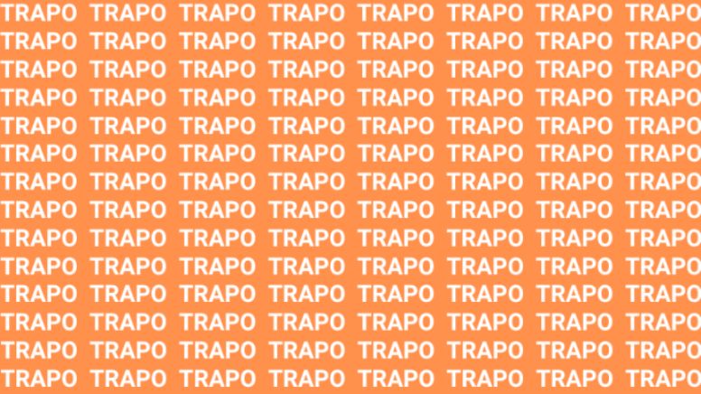 Solo una persona audaz puede encontrar la palabra 'Trago' en menos de 10 segundos