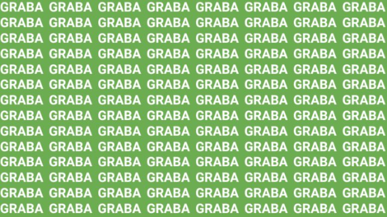 Solo una vista de halcón puede encontrar la palabra 'Grava' en menos de 10 segundos
