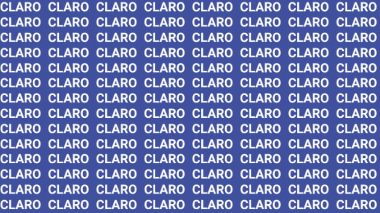 Sólo la mente de un maestro puede encontrar la palabra 'Cloro' en menos de 10 segundos