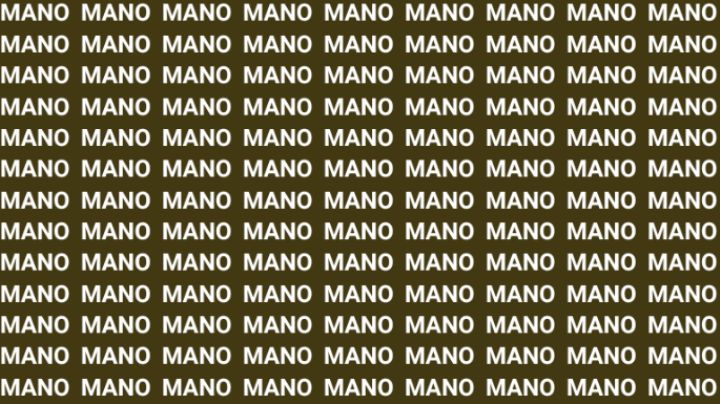Solo una vista entrenada puede encontrar la palabra 'Mono' en menos de 10 segundos