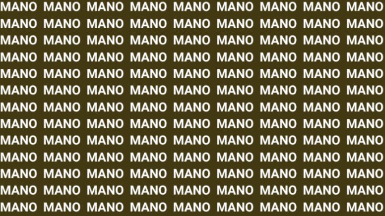 Solo una vista entrenada puede encontrar la palabra 'Mono' en menos de 10 segundos