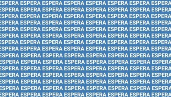 Solo una vista privilegiada puede encontrar la palabra 'Esfera' en menos de 10 segundos