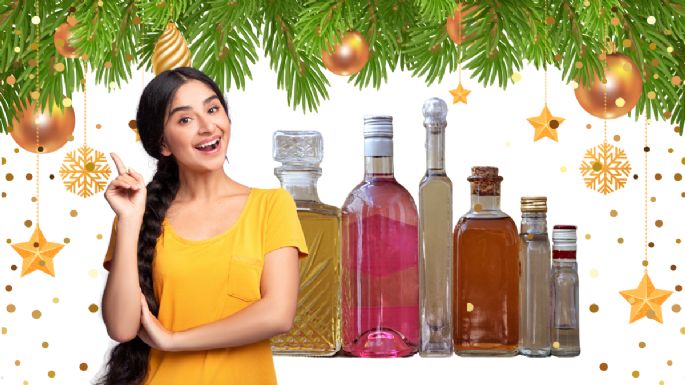 Recicla botellas vacíos de licor y crea este maravilloso adorno para Navidad