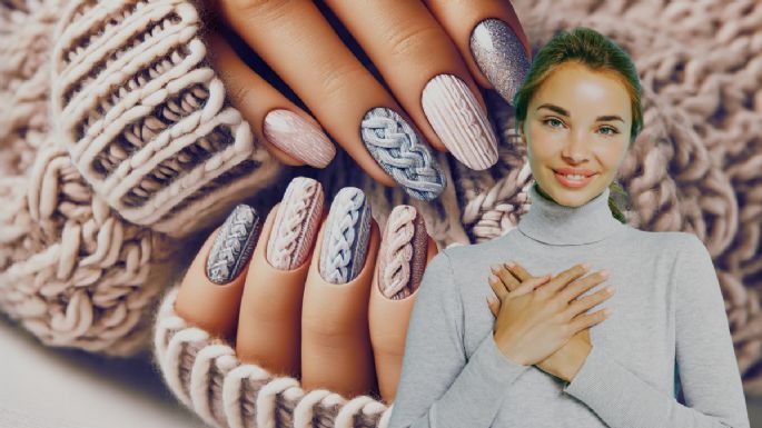 Sweater nails: el diseño de manicura que es tendencia por su originalidad