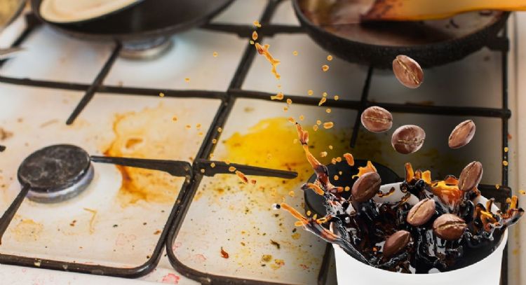 Cómo utilizar el café para limpiar la grasa pegada en el horno en pocos minutos