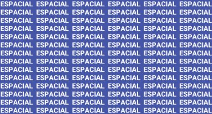 Sólo la mente de un maestro puede encontrar la palabra 'Especial' en menos de 10 segundos