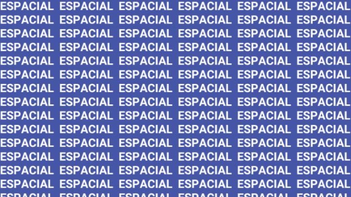 Sólo la mente de un maestro puede encontrar la palabra 'Especial' en menos de 10 segundos